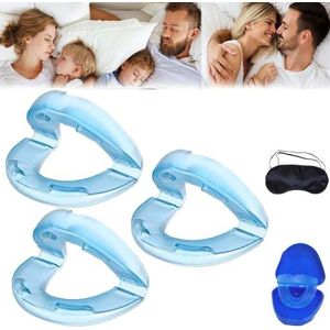 Honex Anti-Snurk Mondstuk, Honex Mondstuk Universele Maat Voor Mannen En Vrouwen, Het Stille Anti-Snurk Mondstuk, Anti-Snurk Mondstuk, Direct Anti-Snurk Apparaat, Geniet Van Een Rustige Slaaptijd(3pcs