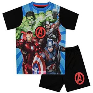 Marvel - Pyjamaset - Avengers - Jongen, Blauw, 3-4 Jaren