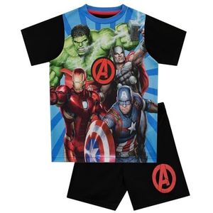 Marvel - Pyjamaset - Avengers - Jongen, Blauw, 3-4 Jaren