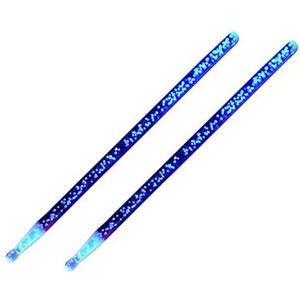 beginner Drumstokken 1 Paar Acryl Drumsticks Noctilucent Lichtgevend LED Drumsticks Voor Uitvoering (Color : Blue)