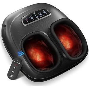 CILI Shiatsu-massageapparaat voor plantaire fasciitis, neuropathie, verwarming van voetzool en wreef, donkerzwart