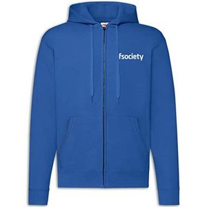Urban Backwoods Fsociety heren rits hoodie capuchontrui