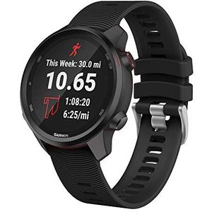 ISABAKE Horlogeband voor Garmin Forerunner 245/645, Vivoactive 3, Vívomove HR - 20mm Siliconen Polsbandjes Armbanden