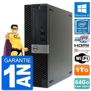 Dell PC OptiPlex 5050 SFF Intel G4400 64 GB RAM 1TB HDMI Windows 10 WiFi (Rebuild)