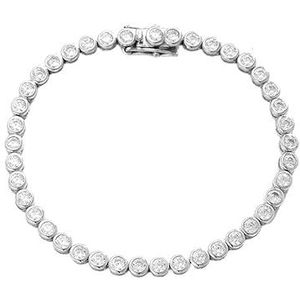 3 mm 10 punten bubble diamant moissan diamanten armband vrouwelijk forsterling zilver ins niche ontwerp eenvoudig temperament volledige diamanten grensoverschrijdende sieraden (Color : 22cm)