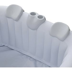 Arebos comfort set 2 nekkussens + drinkhouder voor whirlpool | wit | 100% waterdicht | ergonomisch gevormd | PU schuim