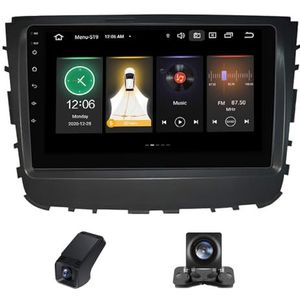 Android 14 2 Din Autoradio geldt voor SsangYong Rexton Y450 Y400 Musso 2 2018-2021 Ingebouwd CarPlay/Android auto/DSP/GPS-navigatie Bluetooth 9 Duim Touch screen/Stuurbediening(C20Pro)