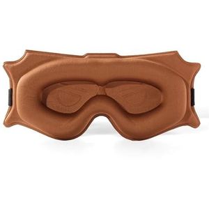 3D Voorgevormde Cup Blinddoek Help Slaap Comfort Driedimensionaal Ontwerp Oogschaduw 99% Blokkering voor Slaap, Yoga, Reizen (Kameel)