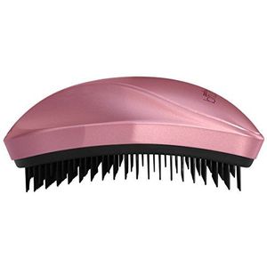 AGV Professionele haarborstel, anti-trekken, klein en compact, met zachte borstelharen, roze - zwart