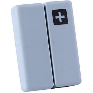 Pillendoos, 7-daagse wekelijkse pillenorganizer, opvouwbare pillenhouder, draagbare reispillenorganizer, pillenorganizer, magnetische opvouwbare pillenetui, medicijndoos voor medicijnen levertraan