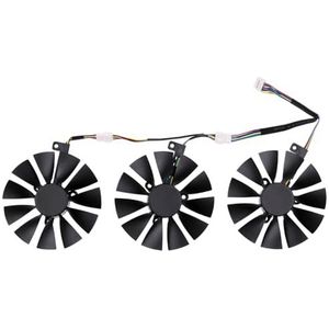 87MM FDC10U12S9-C FDC10H12S9-C Koelventilator voor ASUS voor ROG STRIX RTX 2060 Super 2070 voor GAMING Grafische kaartkoeler T129215SH(Black 3-Fan FDC)