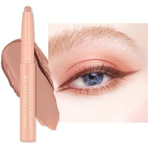 Oulac Draaibare oogschaduw-stick, roze matte afwerking, waterdicht en veegvast, houdt 16 uur, crèmezijdeachtige textuur, veganistisch WM03 Rose Dawn