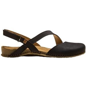 El Naturalista DAMES Strappy Sandalen PANGLAO, Vrouwen Sandalen,sandaal,zomerschoen,zomersandaal,comfortabel,vlak,Zwart (BLACK /),42 EU / 9 UK