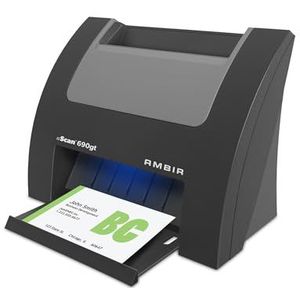 Ambir nScan 690gt hoge snelheid verticale kaart scanner met AmbirScan visitekaartje