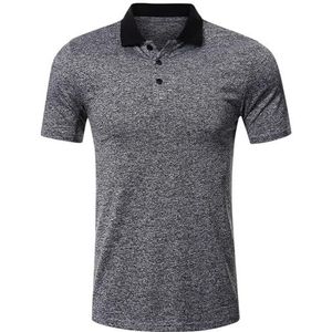 yk8fass Revers T-Shirt Polo Shirt gh-5950, DARK GRIJS, L