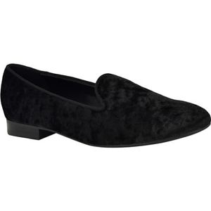 NINE WEST Renold Loafer Flat voor dames, Zwart Fluweel 001, 42 EU