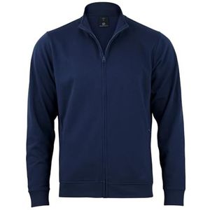 STARK SOUL Sweatjack BLANK, met opstaande kraag, ritssluiting en 2 steekzakken | French Terry, Donkerblauw, L