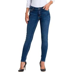 Cross Jeans Alan Skinny Jeans voor dames, blauw (Dark Blue 101), 29W x 34L