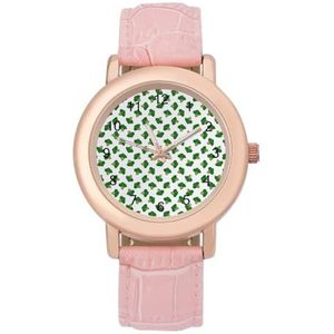 Broccoli Patroon Klassieke Horloges voor Vrouwen Gemakkelijk Lees Mode Grappig Grafisch Horloge Gift voor Werk Workout