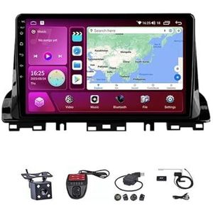 Android Autoradio Video Multimedia Speler, 9 Inch Touch Screen Radio Plug And Play Autotoebehoren Met Bluetooth En Navigatie En Achteruitrijcamera Voor KIA CERATO K3 FORTE 2021 2020 2019 2018(M100S WI