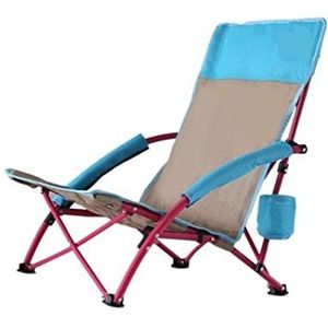 Klapstoel Campingstoel Lage Strandstoel Draagbare Camping En Lounge Reizen Buitenstoel Draagbare Kruk Balkon Thuisfauteuil, Snelle Opslag Strandstoel Outdoorstoel (Color : A)