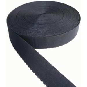 10 yards Wave fluwelen elastische band 15mm 20mm zwart wit voor ondergoed kledingstuk naaien accessoires elastische tape beha riem DIY-zwart-15mm-10 yards
