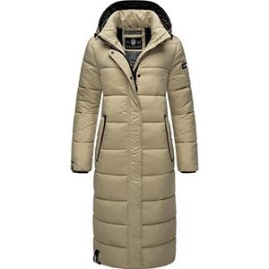 Navahoo Isalie winterjas voor dames, gewatteerde jas, oversized met capuchon, XS - XXL, Pebble Grey, XL