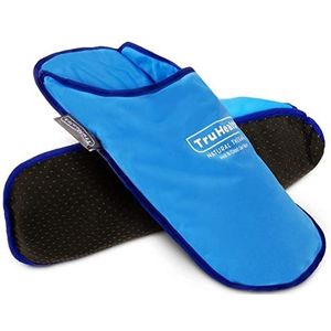 TruHealth Ice Pack Pantoffels, FSA HSA goedgekeurd voetijspakket, voetverwarmer, voetwrap - neuropathie pijnverlichting voor voeten, jicht verlichting, gezwollen voeten, warme koude therapie, neuropathie hulp, one size fits most