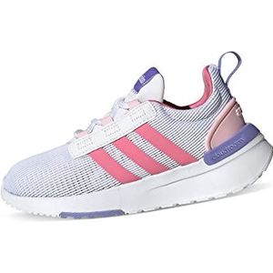 adidas Racer Tr21 K uniseks sneakers voor kinderen, wit/roze (Ftwr White Rose Tone Clear Pink), 39 1/3 EU