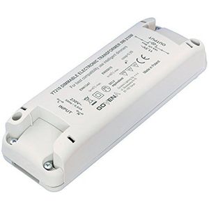 0W - 210W Dimbare Electronic Transformer YT210 - Low Voltage Halogeen (MR16, MR11, G4) en 12Vac LED Lights; Elektronisch Dimbare Transformator, Transformer