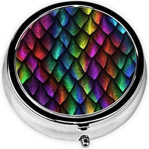 Dragon schaal ronde pillendoos decoratieve doos pillendoos, pillendoos met twee compartimenten