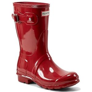 HUNTER Dames Original Short Gloss rubberlaarzen, Rood Military Red, 38 EU