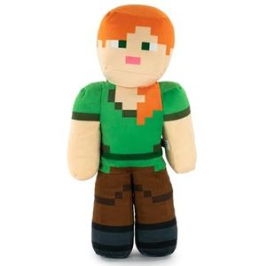 Pluche figuur videospel Minecraft - Enderman, vlam, Ocelot, varken, Steve, Alex, Creeper, Wolf - Super Soft Kwaliteit (Alex)