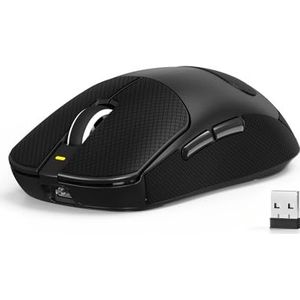 MAMBASNAKE X Attack Shark X8SE 55g ultralichte draadloze gamingmuis met plakstrip - 25.000 dpi, sensor PAW3311, driemodus BT/2,4G/USB-C, 80 miljoen klikken, 500 mAh, webdriver, voor Win/Mac-zwart