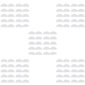 5 Set van 10 Paar Neus Pad Glazen Antislip Siliconen Neus Ondersteuning Brillen D Vormige Pads Accessoire, Transparant