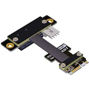 Elbow M.2 WiFi Key A E A A A E To PCIe 1x Riser Extender Adapter Card Gen 3.0 Cable Key A.E m2 pci-e x1 (35cm, R51SR)