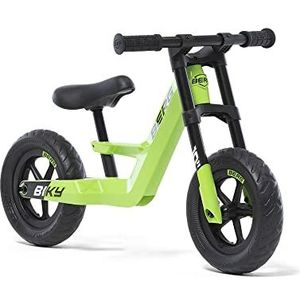Berg Biky Mini Green loopfiets vanaf 2 jaar, magnesiumframe, glijvoertuig, 10 inch, kinderfiets jongens en meisjes, zadel in hoogte verstelbaar