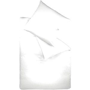 Fleuresse 9200 Colours Interlock jersey beddengoed van 100% katoen, Ökotex Standard 100, 155 x 220 cm, wit