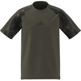 adidas Hombre CAMO T-SHIRT, olive strata/MULTICOLOR, M