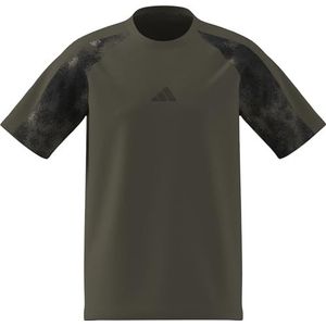 adidas Hombre CAMO T-SHIRT, olive strata/MULTICOLOR, M