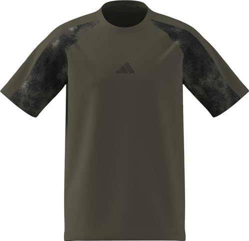 adidas Hombre CAMO T-SHIRT, olive strata/MULTICOLOR, M