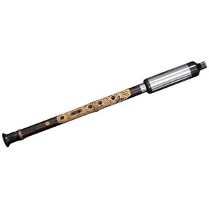 Chinese Bamboefluit Bawu Boxless Chinese Elementen Traditionele Fluit Folk Houtblazers Instrument Professionele Bamboefluit Prestaties (Size : F)