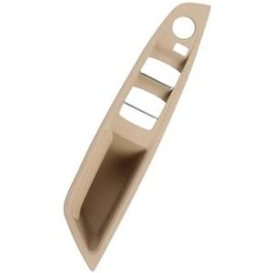 Binnendeurgreep Auto Voor BMW F10 F11 5-serie LHD RHD Interieurdeurgreep Armsteunpaneelafwerking Zonder Spiegelvouwknop Auto Binnen Deurgrepen(RHD Beige)