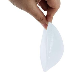 HomeJoySet Driehoekige Zelfklevende Transparante Siliconen Borstprothesen - Mastectomieprothese En Concave Bh-pads - 2050 G/stuk, Transparant(Clear_2050g/Piece)