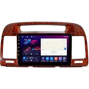 Android 13 GPS Navigation Stereo voor Toyota camry 5 XV30 2001-2006 9 Inch 2 Din Auto Radio met CarPlay AHD Omgekeerd beeld Bedieningselementen op het stuur GPS navigatie(S5 6G+128G)