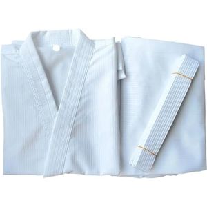 UBOHUZ Judo-pak, karate-uniform, lichte studentenkarate-gi, vechtsportuniform met riem voor mannen en vrouwen