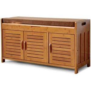 Schoenenbank Organizer Schoenenrekken Schoenenrek Bankzitting Laarzenbank Chinese Stijl Vintage Entree Schoenenrek Gang Grote Capaciteit Multifunctionele Opbergdoos Schoenenkast Met Deur