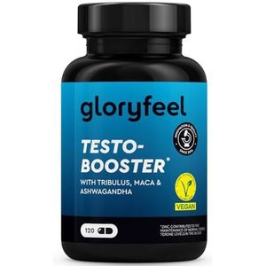 Testosteron Booster Extra hoge dosis - Maca (20:1), Tribulus Terrestris (25:1), 500 mg fenegriek, ginseng, citrulline, ashwagandha en meer - 120 veganistische capsules voor mannen en vrouwen