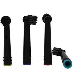 CarePrime Opzetborstels op houtskool, compatibel met Oral B elektrische tandenborstels (4 stuks)