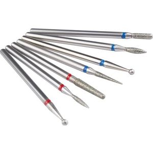 Een spijkerboor Set van 7 diamant nagelboortjes in multicolor(Beige)